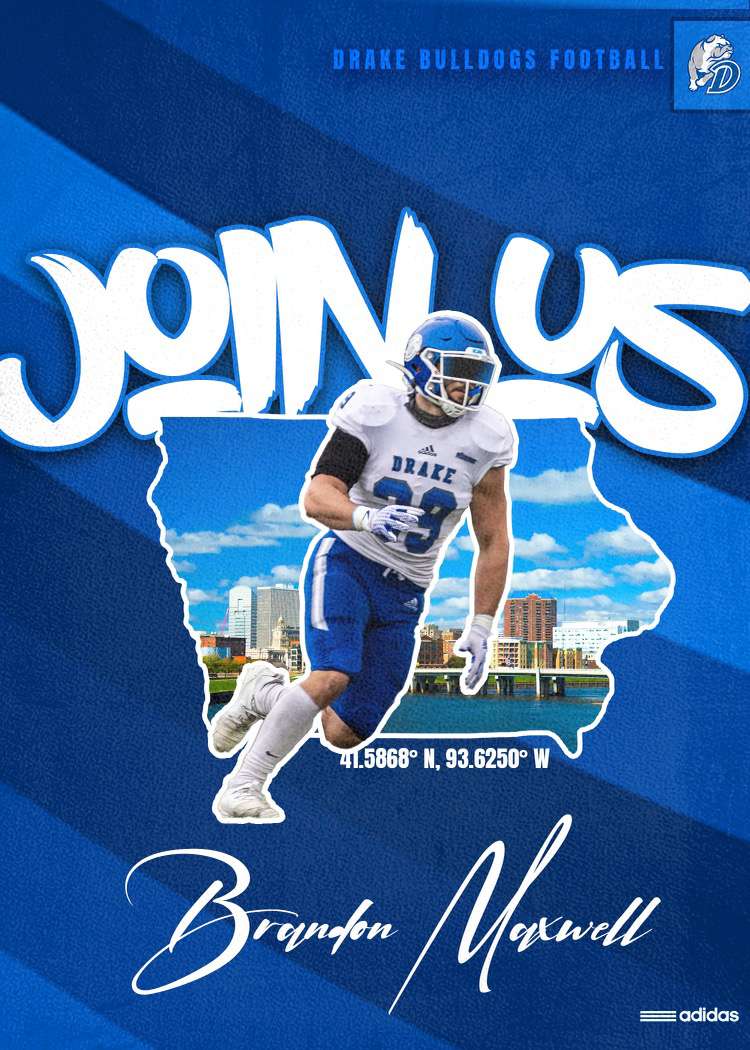 MaxwellB2024's tweet photo. I'm excited to announce that I have received an offer to play football at @DrakeBulldogsFB! Thank you @CoachNThompson for the opportunity! @tstepsis https://t.co/mFlbwQDpUP