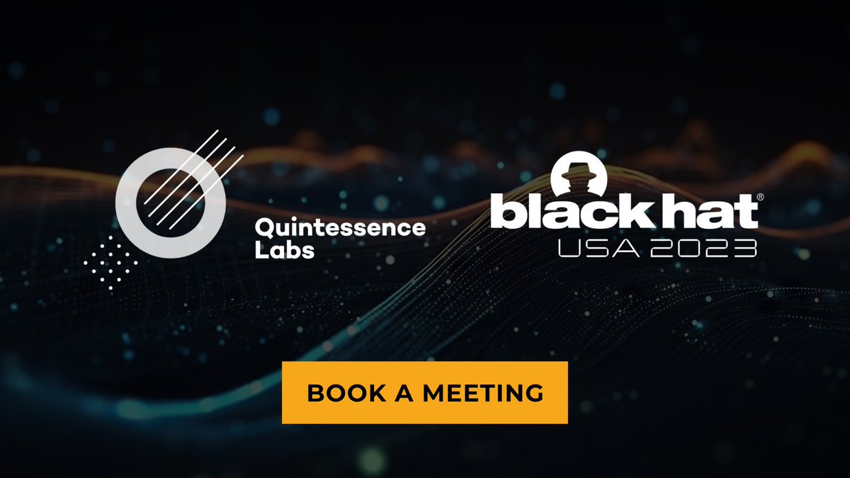 Black Hat USA is under 2 weeks away! Who's attending and ready to start their quantum resilient cybersecurity journey? Book a one-on-one meeting with us in Vegas on Thursday, August 10th. bit.ly/3YefJOK 

#cybersecurity #QuantumResilience #blackhat2023 #BHUSA23