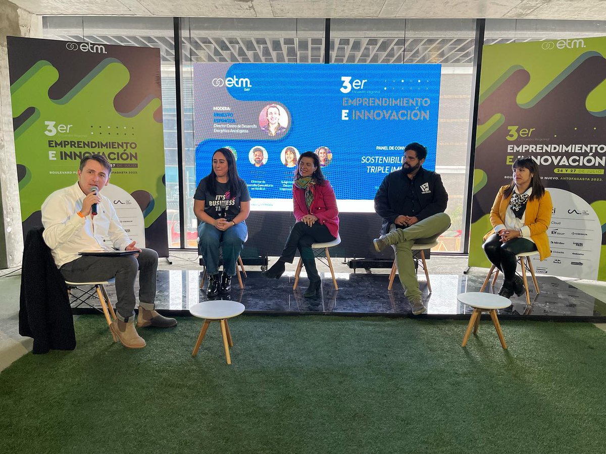 AngelsAtacama's tweet photo. Felices de haber participado durante dos jornadas en el ETM Day de Emprende tu Mente. Logramos conectar con diferentes actores del ecosistema de nuestra región, la cual crece día a día en emprendimiento e innovación🙌 https://t.co/bfLSosadBQ