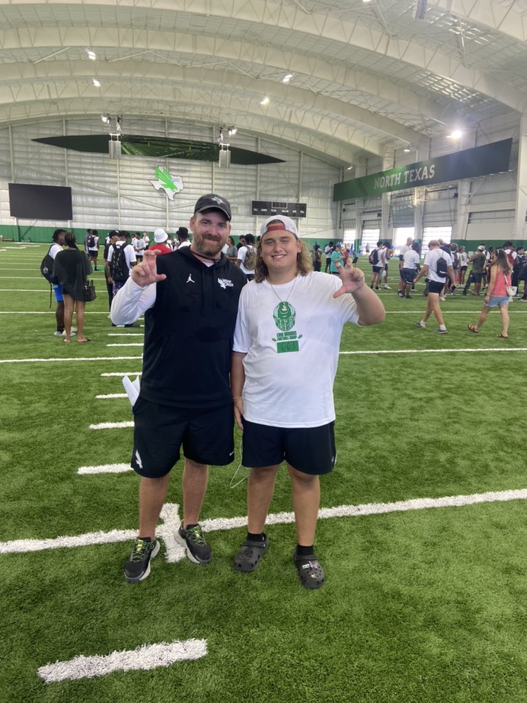 kalebnemec44's tweet photo. Blessed and grateful for the opportunity to learn from some of the best coach’s at @MeanGreenFB  camp @Jcoop50 
@HHKnights_FB @MarkHum7 
#BlessedAndGrateful #reptheshield https://t.co/iabxiPn7ss