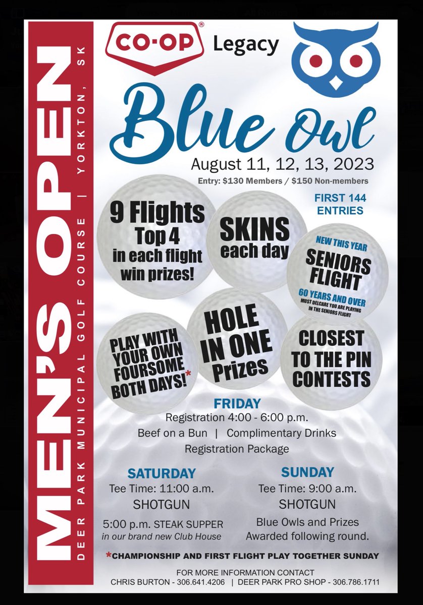 The Deer Park Men’s Club asked me to send this out…