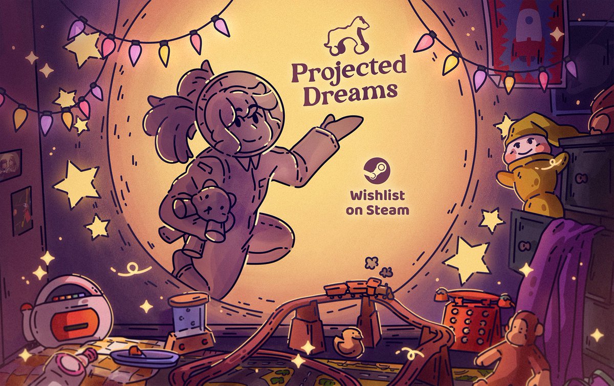 FlawberryStudio's tweet photo. After almost 2 years of working on our game part-time, we are thrilled to announce that you can now wishlist Projected Dreams on #Steam! 🥳🌟

We are so excited to continue working on our cozy puzzler and make it the best game possible✨

RTs appreciated 🙏

#indiedev https://t.co/S65XHkcySG