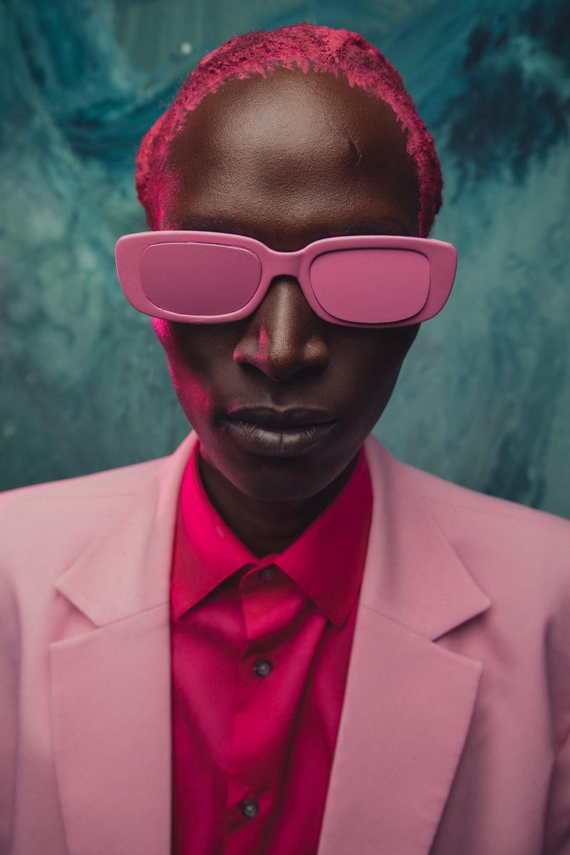 A MAN OF COLOR keefphotography.com/manofcolor  making these colors work the right way was pretty insane. PHOTOGRAPHY/CONCEPT/RETOUCHING/BACKGROUND PAINTING:arthurkeef, STYLING:Kareem dandies x Brian babu, MAKEUP:MISS ONCHANGWA MAKEUP, MODEL:Cliff Kivah