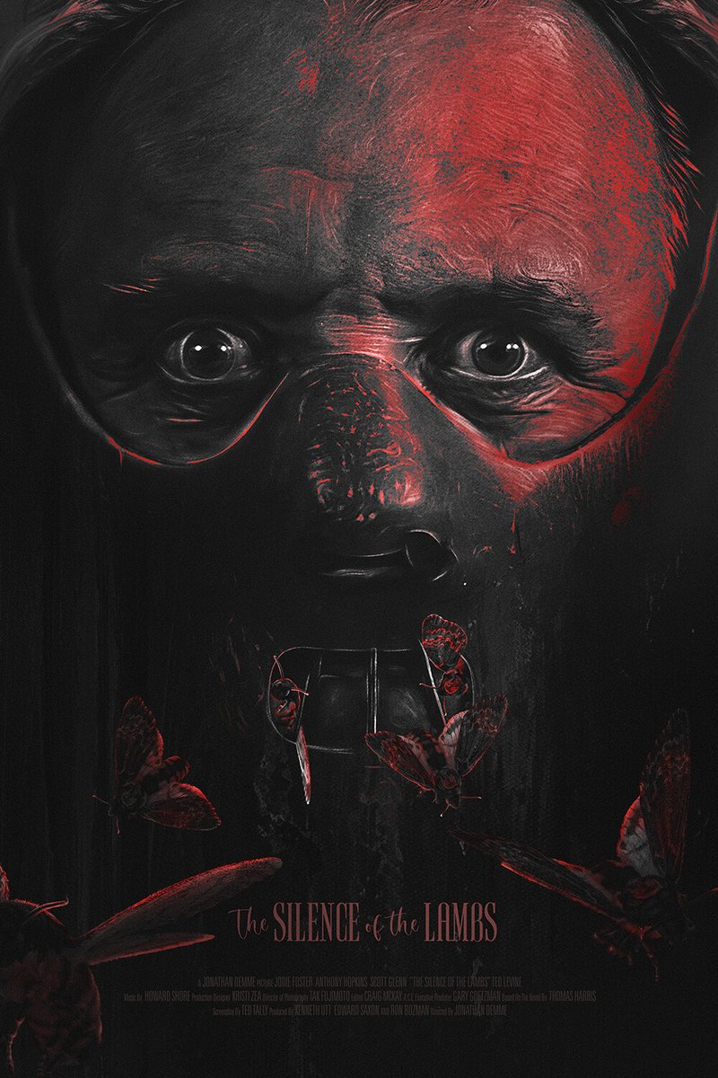 Fantastic poster for The Silence of the Lambs by @Lodgiko 

#TheSilenceoftheLambs