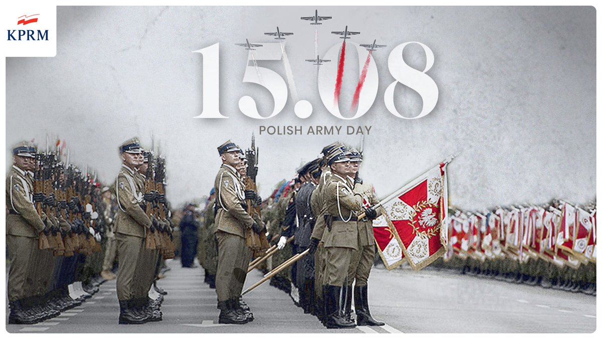 PLinToronto's tweet photo. #OTD 🇵🇱 Army Day is celebrated to commemorate anniversary of the 1920 🇵🇱 victory over Soviet 🇷🇺 during the Battle of Warsaw. 

The Battle is considered the 18th decisive battle of the world, as 🇵🇱 succeeded in preventing the Bolshevik march to entire Europe. https://t.co/EvHWW9PM7o