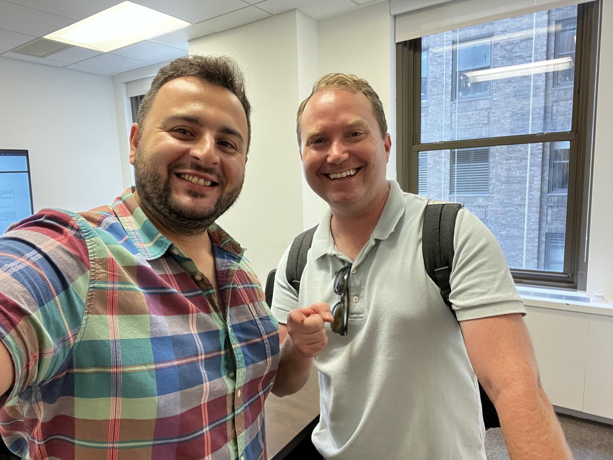 BrilandHitaj's tweet photo. In-person team meetings are definitely better! @grantolney 😎 https://t.co/xHuA6z2qlY