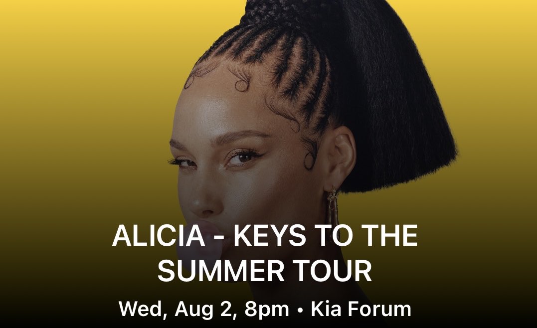DevineActor's tweet photo. @aliciakeys I can't wait for Wednesday!!!!!!!!!!!!! https://t.co/MuxrTmNdzX
