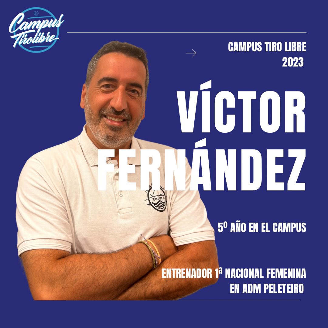 CampTiroLibre's tweet photo. 5º año de @victorfdezfdez tratando que el Campus transcurra del mejor modo posible y haciéndoos llegar el día a día.
Entrenador en @BPeleteiro donde coordina el baloncesto femenino y entrena al Peleteiro @hyupersascq de la 1ª Nac Femenina
#sinomejorasempeoras 
#campustirolibrescq https://t.co/7zgzsJdOjc