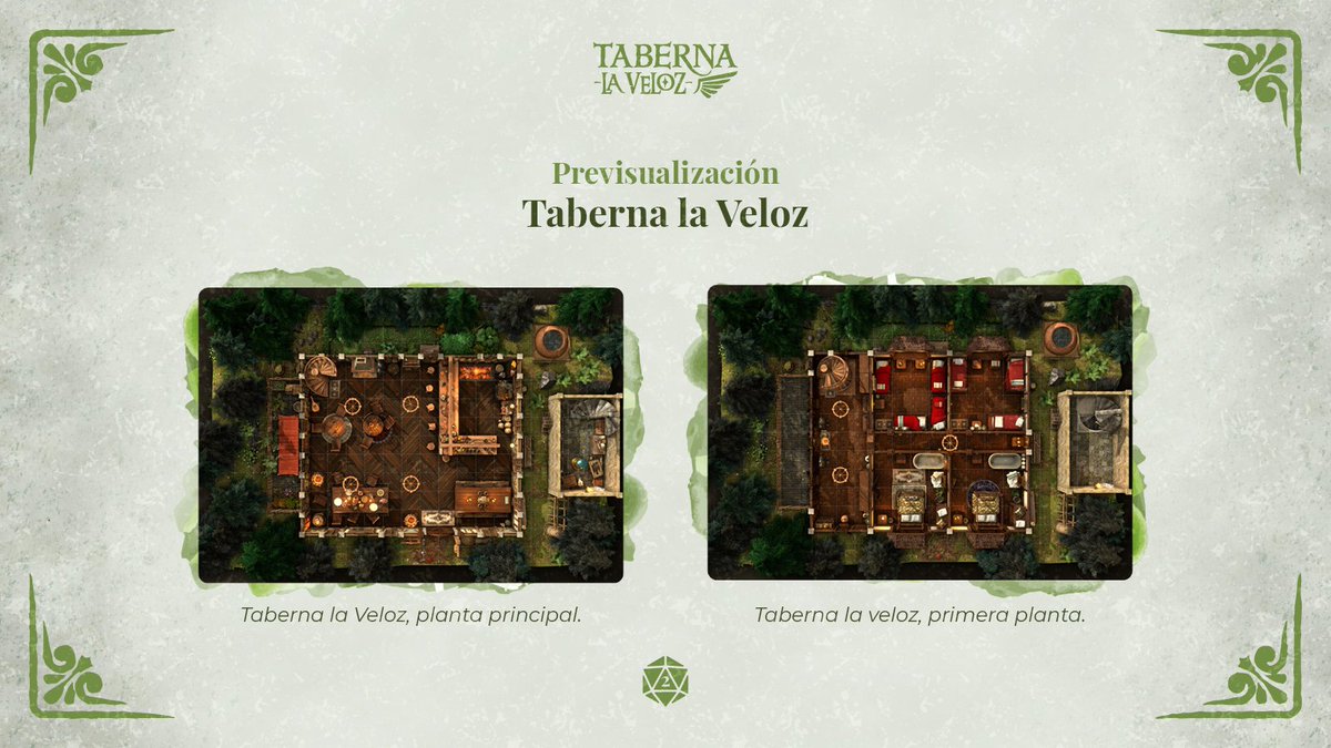 tabernalaveloz's tweet photo. La taberna en la que todas las aventuras comienzan, si entras ya sabes lo que te espera... ¿O quizás no?

Ya tenéis disponible el mapa de la Taberna la Veloz en formato PNG y VTT en nuestra página web.

¡Hasta pronto aventurer@s! https://t.co/TKg2dRAyUn