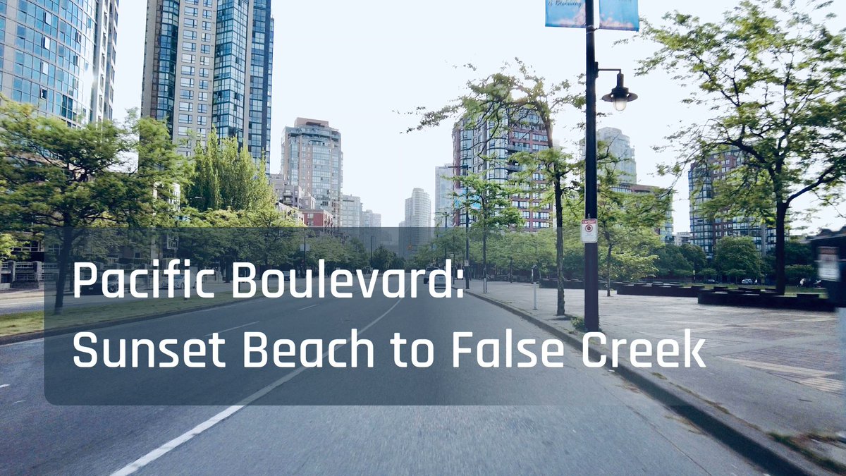 CityTrailWander's tweet photo. In this video, we'll ride along Pacific from Sunset Beach through the West End, Yaletown and part of Downtown ending at False Creek. Watch now on #YouTube 📺 - https://t.co/zrE5D7Pt6W. #YVR #Vancouver #BritishColumbia #Canada #cyclingvideos https://t.co/aatGWIU9g6