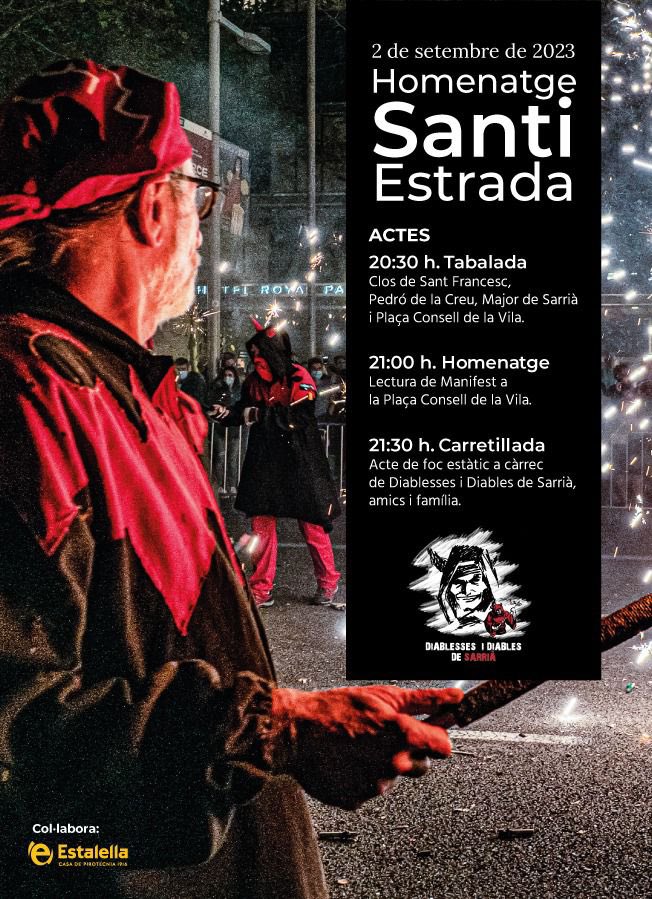 Ja us podeu reservar el 2 de setembre!!
Homenatge al Santi!!