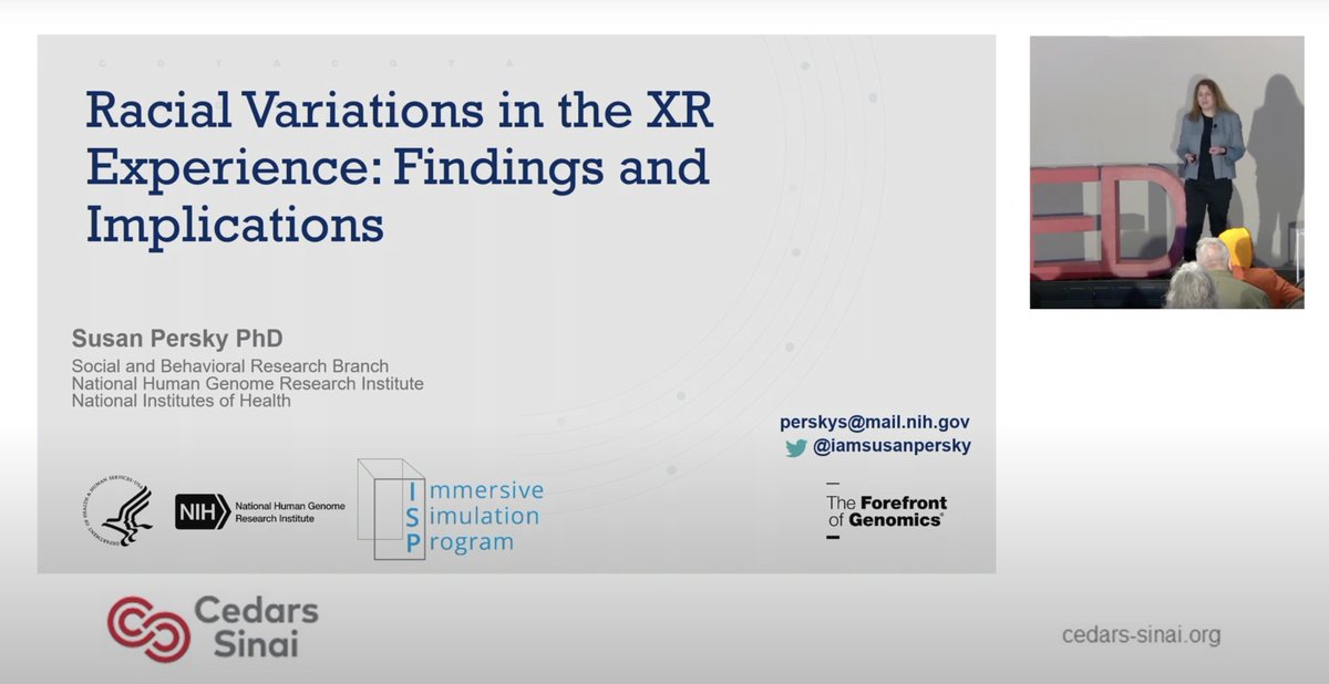 Brennan Spiegel, MD, MSHS (@brennanspiegel) on Twitter photo "Racial Variations in the #XR Experience: Findings and Implications" - In this #vMed23 talk, @IAmSusanPersky  describes her work at <a href="/NIH/">NIH</a> to examine variations in cybersickness and other experiences among users of #VR: youtube.com/watch?v=d4bLTF…. Illuminating insights! "Racial Variations in the #XR Experience: Findings and Implications" - In this #vMed23 talk, @IAmSusanPersky  describes her work at <a href="/NIH/">NIH</a> to examine variations in cybersickness and other experiences among users of #VR: youtube.com/watch?v=d4bLTF…. Illuminating insights!