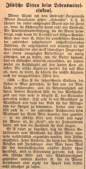 Heute vor 84 Jahren. Von dieser infamen antisemitischen Hetze war es nur mehr ein kleiner Schritt zum Holocaust. Kreisbote (Wien), 28.7.1939.
#Antisemitismus #Holocaust #Shoa #Shoah