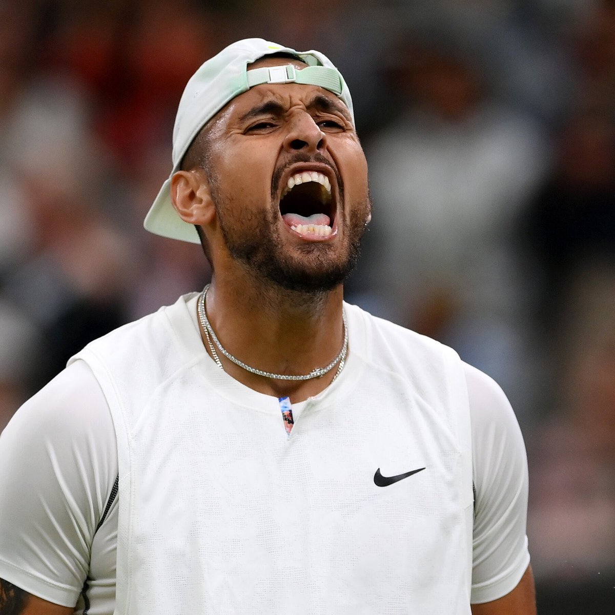 TheTennisLetter's tweet photo. Nick Kyrgios was asked if he’s excited to play Carlos Alcaraz soon:

“He is a force for sure. I would of loved to see how it would of gone down last year when I was healthy and playing lights out..” https://t.co/S40FbKWmEJ