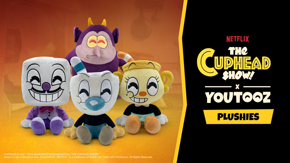 mugsy, what we need is a little fun and adventure! 🤩 youtooz x @thecupheadshow plushies drop on august 4th!