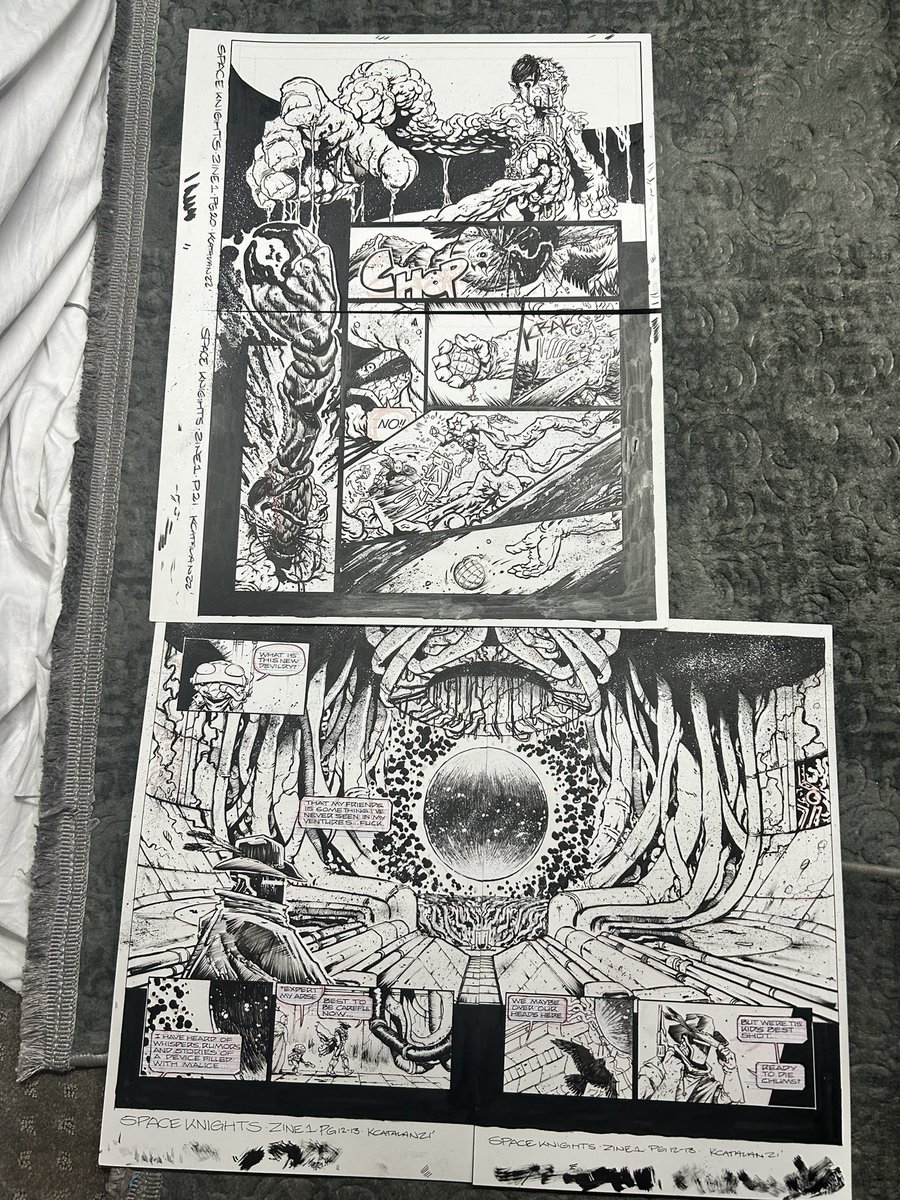 Inky Knuckles Comic Art tweet media