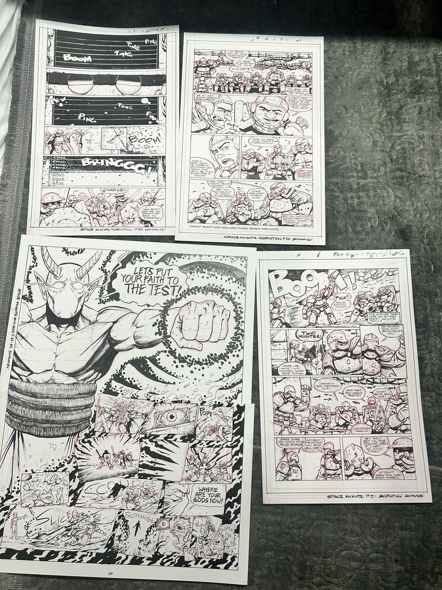 Inky Knuckles Comic Art tweet media