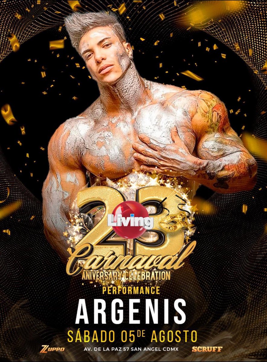 23 años se dicen fácil …
Y es sin duda GRACIAS A TI que podemos seguir haciendo lo que nos gusta …!!!
Nos vemos este sábado 5 de Agosto en FORO LA PAZ  para celebrar como solo LIVING sabe hacerlo 
Te prometemos una noche épica !!!

Te esperamos 

📞5533347214

#TodosSomosLiving