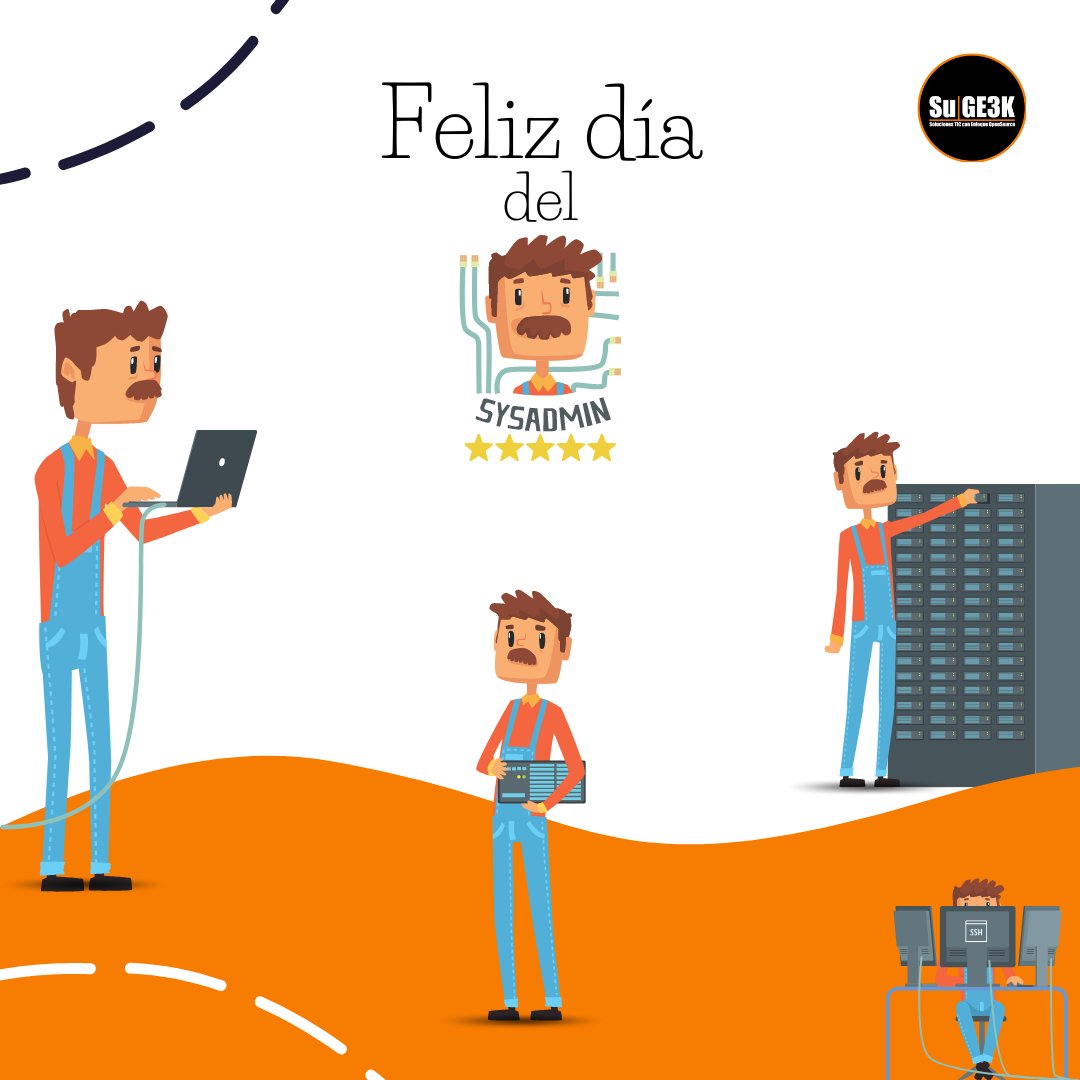 SuGE3K's tweet image. ¡Hoy es el Día Mundial del #SysAdmin! @SuGE3K  queremos homenajear a los héroes multitasking que trabajan incansablemente para mantener nuestros sistemas y procesos a toda máquina ⚙ 💻

#SysAdminDay #DiaDelSysAdmin #GraciasSysAdmin #SysAdminsRock #AdministracionDeSistemas
