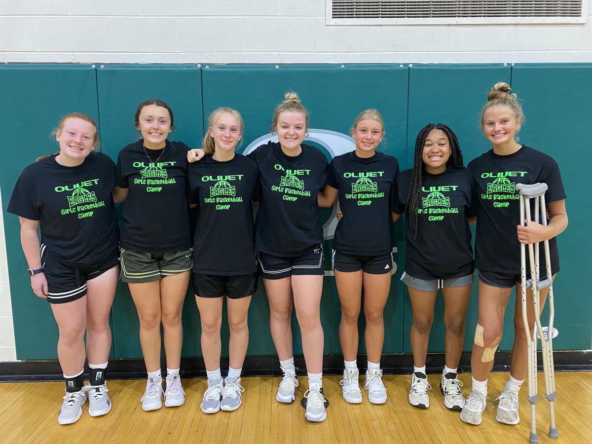 I want to acknowledge these girls for their leadership, instruction, and infinite patience this week at our youth camp. I love Olivet kids giving back to Olivet kids, growing our girls basketball culture. Thank you! (Not pictured: Karley and Magan, who got an early start to vaca)