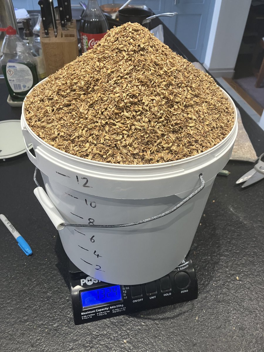 Prepping for brewing this weekend. We’re gonna need a bigger bucket.