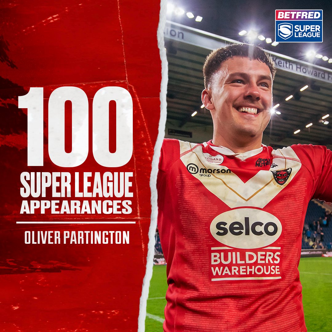 💯 up in <a href="/SuperLeague/">Betfred Super League</a> at just 24 years of age...🤯

A massive congratulations, @PartingtonOllie! 👏
