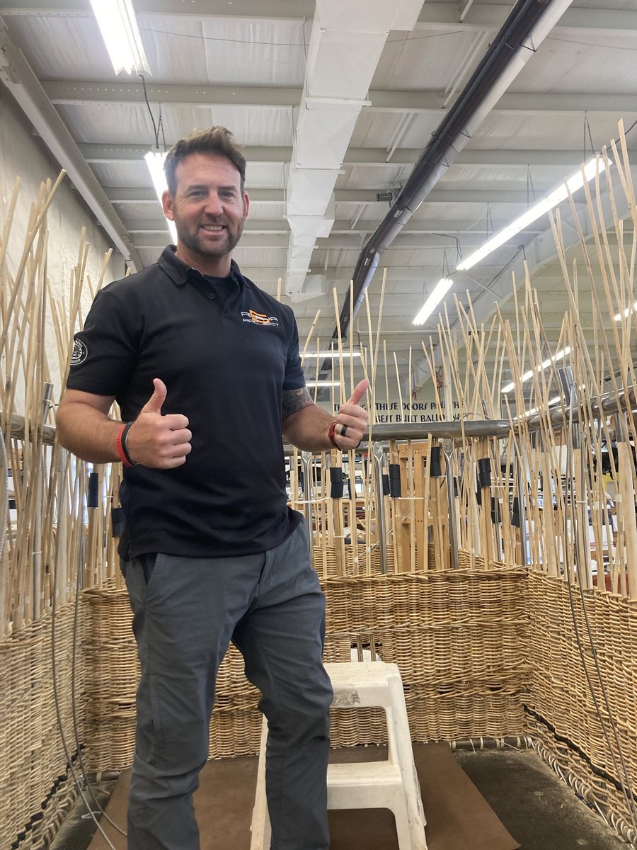RescueSpace's tweet photo. This week, OS CEO, Brandon Daugherty, along with Shane Wallace, had the privilege of dropping by to see how the construction of the hot air balloon that will used during the world record formation HALO skydiveβthe #Alpha5Project, benefiting @SOFWarriorFndβis coming along. https://t.co/6t5HjA4laE