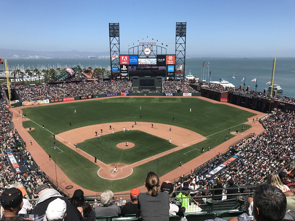 cbatz2's tweet photo. @MLBRandomStats Behind plate up top on a decent day https://t.co/AubUil6p1p