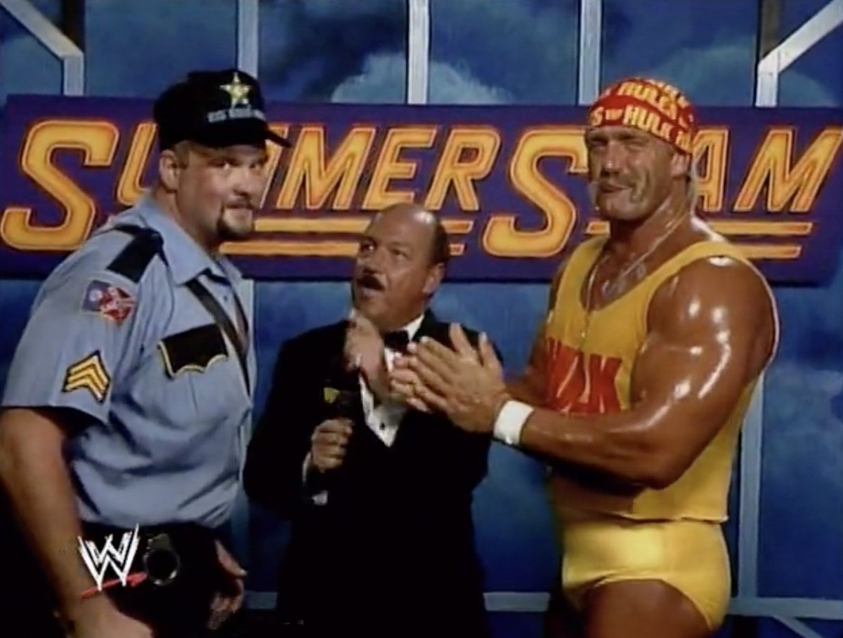 SummerSlam 1990 Promo Hulk Hogan v Earthquake

#HulkHogan #Hulkamania #Hulkster #HulkRules #RealAmerican #Bigbossmanwwe #BigBossMan #Bossman #HardTime #Cobbcounty #Meangene #MeanGeneOkerlund #WWF #WWE #WWELegends #WWEHOF #90swrestling #Mattel #WWEEliteSquad #figurephotography