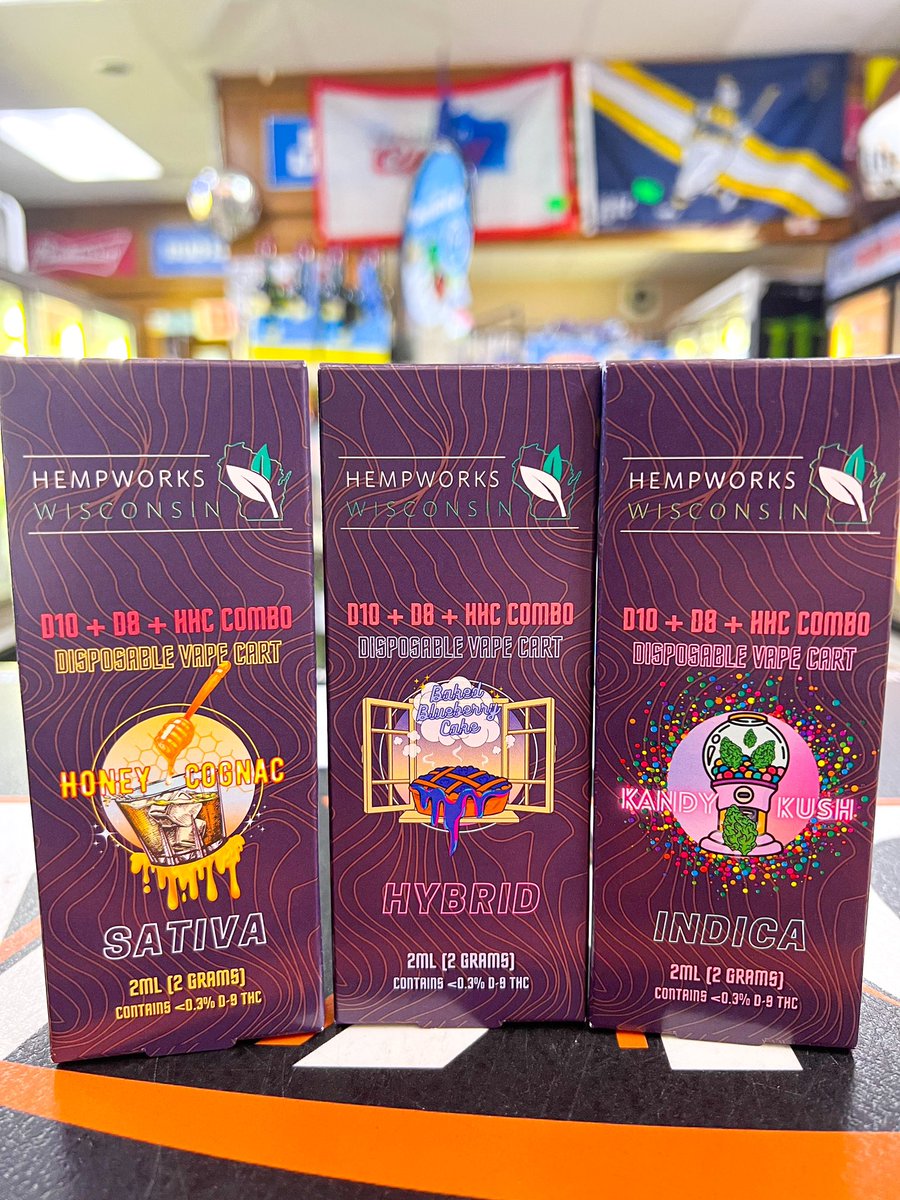 WashSlosh's tweet photo. Supporting amazing local businesses here at jts! Come check out these amazing products!! 

Hempworks 2g disposables, AWESOME tasting flavors ~ 37.99

R. Cole Delta 9 edibles, handmade, Sourced from USDA WI Hemp Farm ~ $23.99 
Website: https://t.co/1dnkMP4lq9 https://t.co/wZzhk8lStI