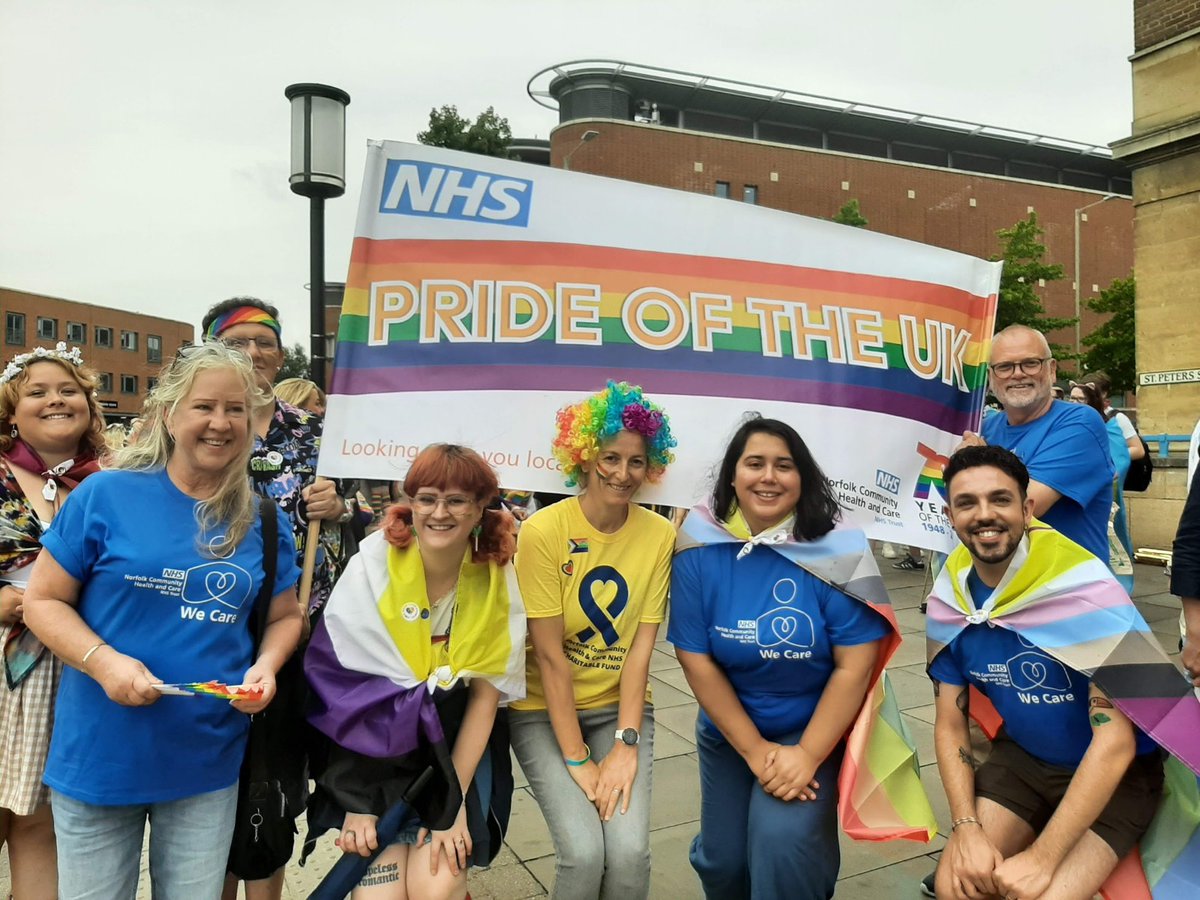 We're so excited to join @NorwichPride for their event this weekend! It's going to be a great opportunity for us to stand with and celebrate the LGBTIQA+ community, in Norwich and within NCH&C 🏳️‍🌈🏳️‍⚧️ .