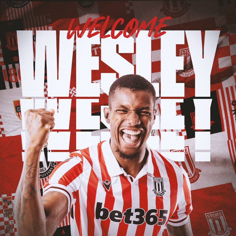 Wesley Moraes é reforço do Stoke City 