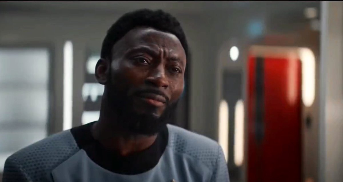TheScorch1701's tweet photo. I know one thing. AI sure as sh!t couldn’t have conceived of the Butcher of J’Gal -or- been able to deliver the layered, emotional performance Babs Olusanmokun just absolutely served to us all. 

🥵🔥🖖💫
#StarTrek
#StrangeNewWorlds https://t.co/YSkzrjAJx9