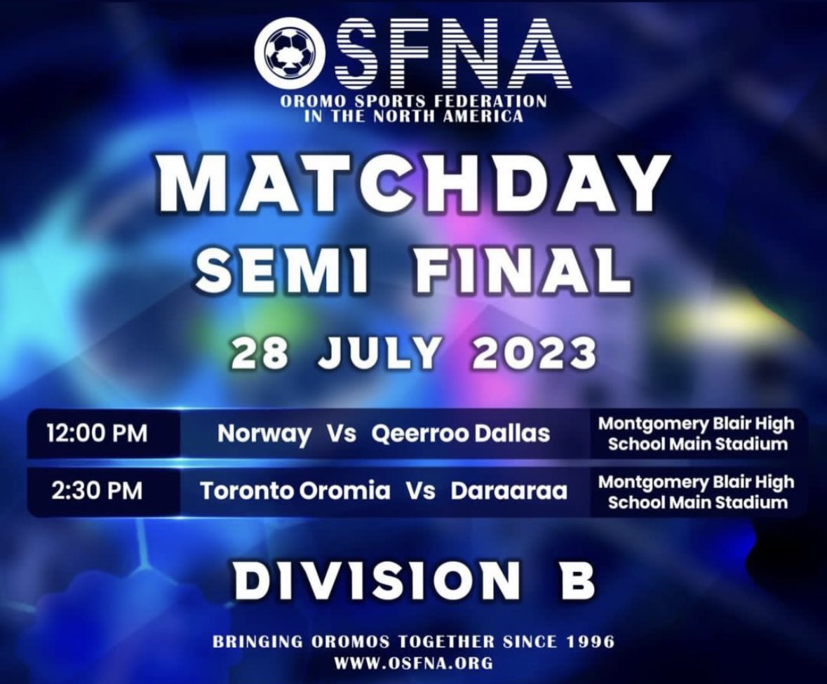 Semi-Finals Today!!! ⚽️🥅🔥

📍 Montgomery Blair High School
#OSFNA #myosfna #DC