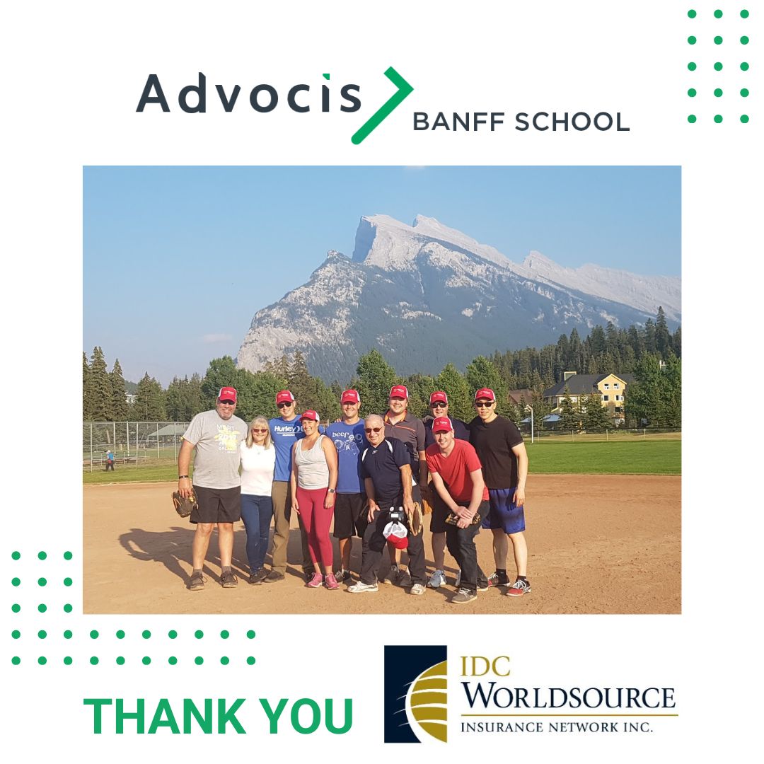 A shoutout to IDC Worldsource Insurance Network Inc. for sponsoring this year's baseball event. We look forward to seeing everyone at the baseball event. 

#AdvocisBanffSchool #IDCWorldsource #Baseball