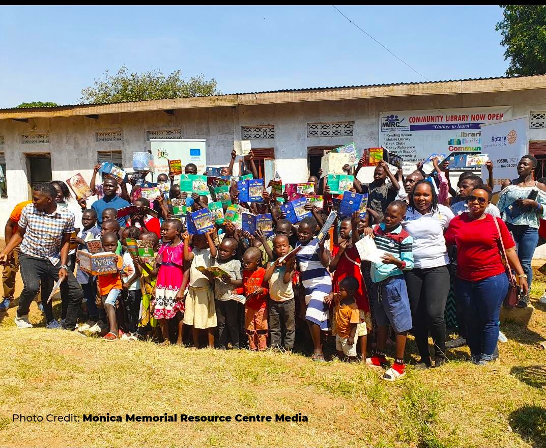 Monica Memorial Resource Centre (@mmrclib) on Twitter photo 📚 Thanks to the generous book donation from <a href="/RCAruaEcoCity/">Rotary Club of Arua Eco City</a> , MMRC has witnessed a remarkable surge in reading resource access and utilization. It's heartwarming to see the impact of this initiative on fostering a love for reading and knowledge among our community. 📚 Thanks to the generous book donation from <a href="/RCAruaEcoCity/">Rotary Club of Arua Eco City</a> , MMRC has witnessed a remarkable surge in reading resource access and utilization. It's heartwarming to see the impact of this initiative on fostering a love for reading and knowledge among our community.