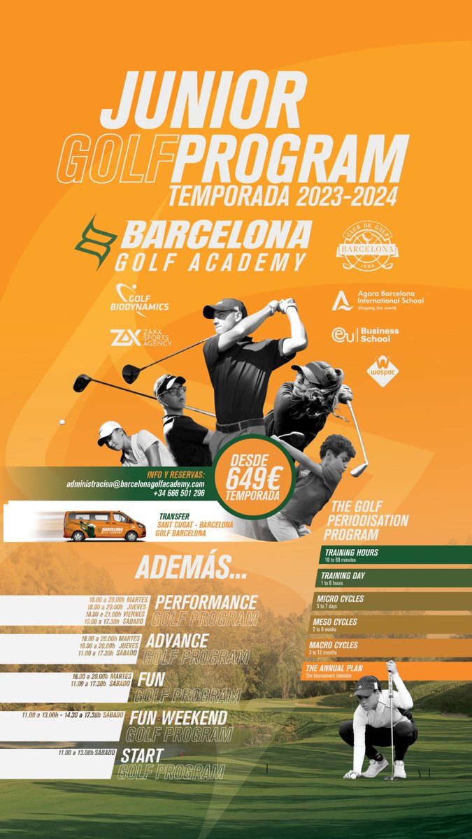 DBDStaff's tweet photo. Sin duda el mejor programa júnior de golf @bcngolfacademy
@CharlieGolfPro
#golf #juniorgolf https://t.co/nza1k14SyI