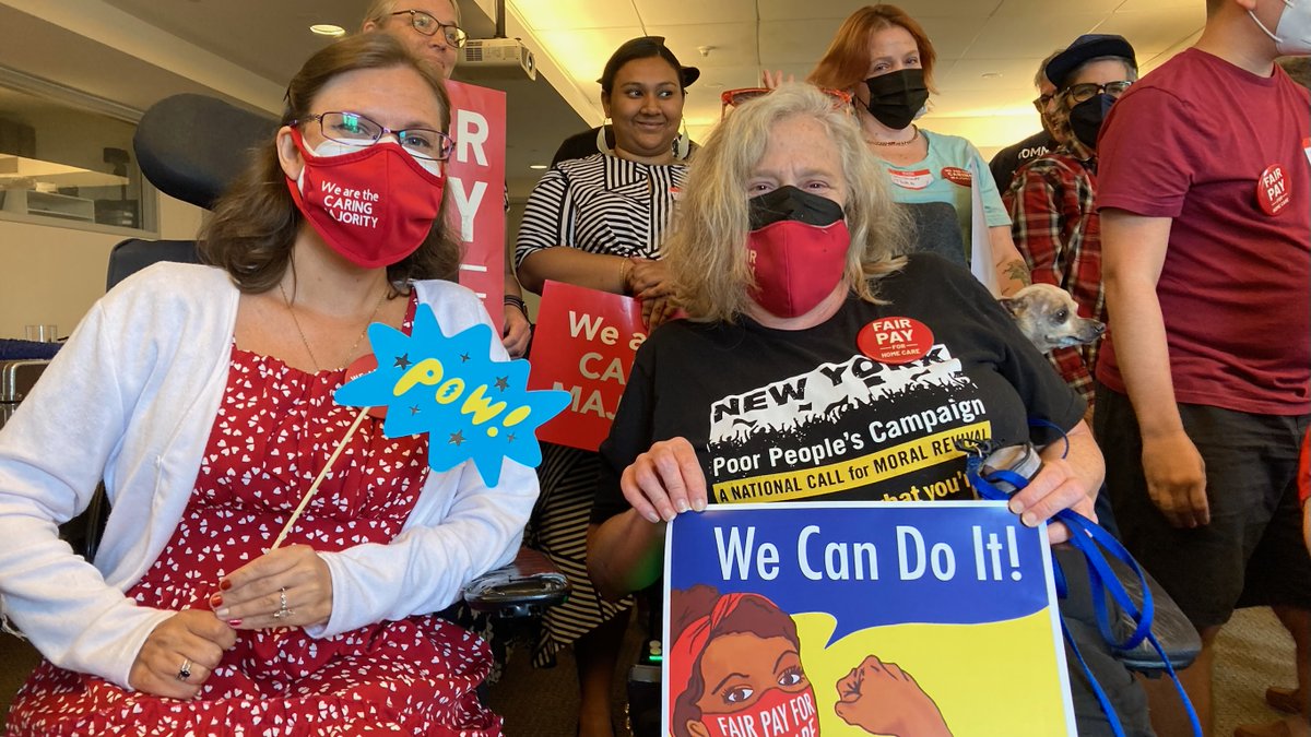 CaringMajority's tweet photo. This week we were grateful to celebrate the ADA anniversary and the growing #FairPay4HomeCare movement at the Caring Majority state-wide celebration and visioning session, sponsored by @AARPNY
Join us at our upcoming organizing training on Aug 2: https://t.co/obFBBcLWcY https://t.co/vUopGqiqL2