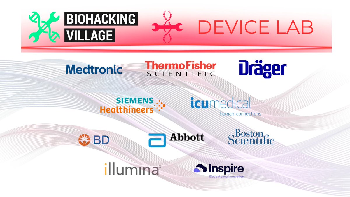 DC_BHV's tweet photo. This just up on our site!!! Check out https://t.co/uBe19jKI22 to see what #devices will be in our #lab for #investigation during @defcon. @Medtronic @thermofisher @DraegerNews @SiemensHealth @ICU_Medical @BDandCo @AbbottNews @bostonsci @illumina @inspiresleep #hacker #defcon31 https://t.co/E7EHhZ87By