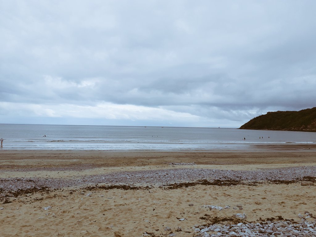 When a last-minute gig booking, depping for a friend, means you can also go for a little paddle on a lovely beach afterwards, that's a pretty good 'work' day!