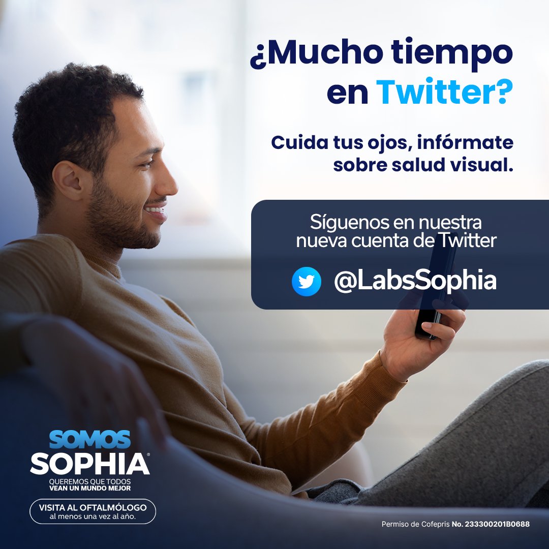 Sophia_Lab_'s tweet photo. Nos mudamos a una nueva cuenta, no te pierdas nada sobre salud visual
#Twitter #SomosSophia #SaludVisual #SaludOcular https://t.co/6IqMncAcnv
