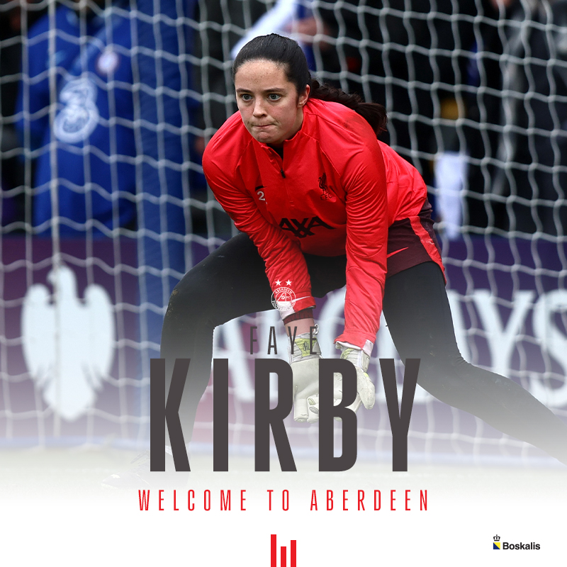 AberdeenWomen's tweet photo. Goalkeeper Faye Kirby has this evening joined the Dons on a season long loan from @LiverpoolFCW.

Welcome @fayekirby_ 🧤

// https://t.co/2kEde7CKkm https://t.co/wLFTOm1Tln