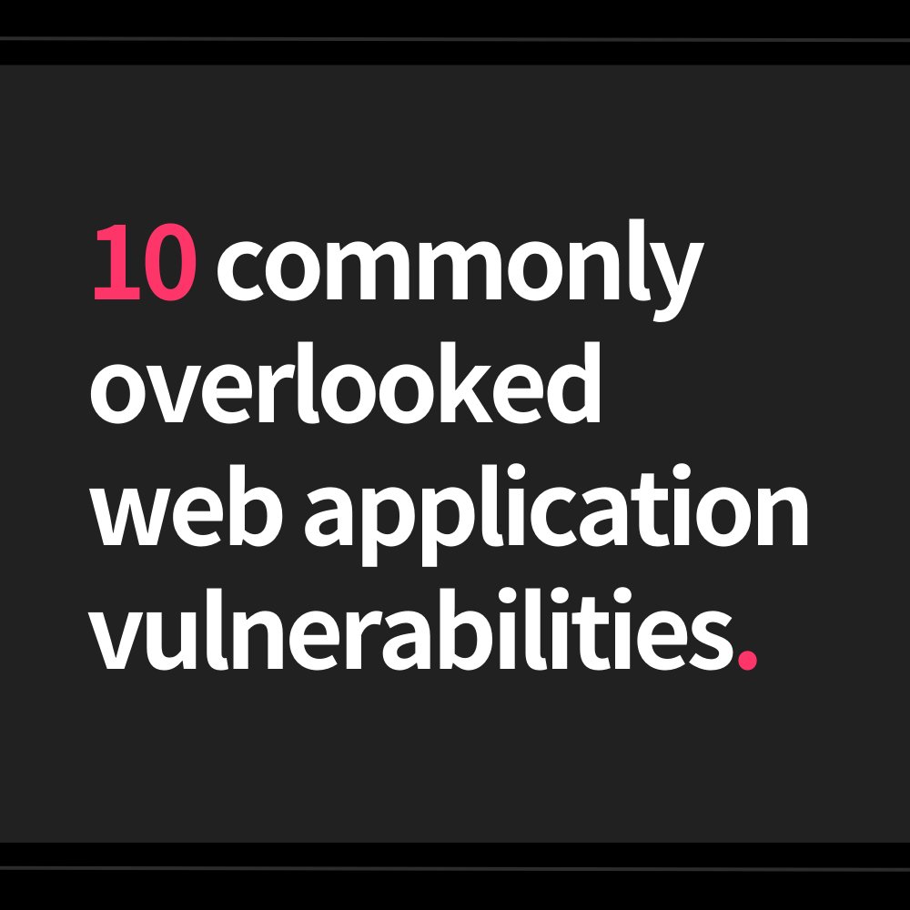hakluke's tweet photo. 10 types of web vulnerabilities that are often overlooked 🧵👇 https://t.co/RGoNcqoi5f
