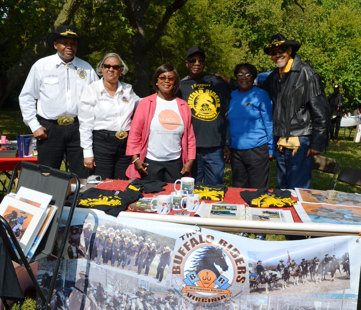 It's Buffalo Solders' Day and we'd like to shout out to the Buffalo Riders of Hampton Roads on this auspicious day. Photo taken at the VAACC's annual Fall Festival in Oct. 2022. vaaccvb.org #vaaccvb #AAAM #culturalcenter #buffalosoldiers #africanamericanhistory