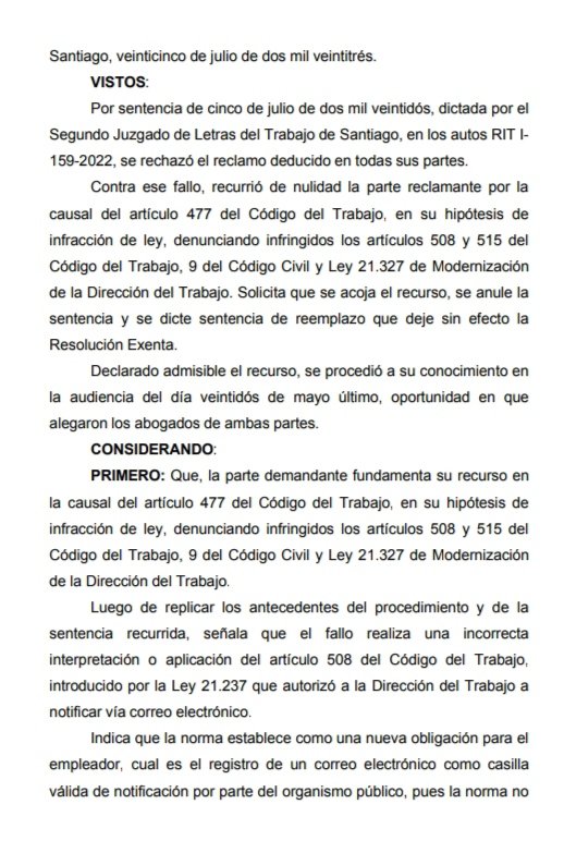 JorgeMuruaS's tweet photo. Triunfo judicial de la @DirecDelTrabajo por multa aplicada a Laboratorio internacional de Cosméticos S.A. notificada por correo electrónico.
Fallo de la Corte de Apelaciones de Stgo.
Denuncia efectuada por @SIMECHILE https://t.co/ydMemX0O1L