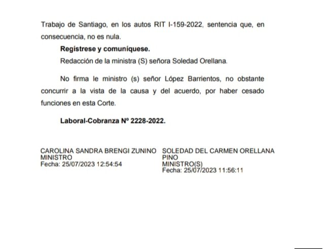 JorgeMuruaS's tweet photo. Triunfo judicial de la @DirecDelTrabajo por multa aplicada a Laboratorio internacional de Cosméticos S.A. notificada por correo electrónico.
Fallo de la Corte de Apelaciones de Stgo.
Denuncia efectuada por @SIMECHILE https://t.co/ydMemX0O1L