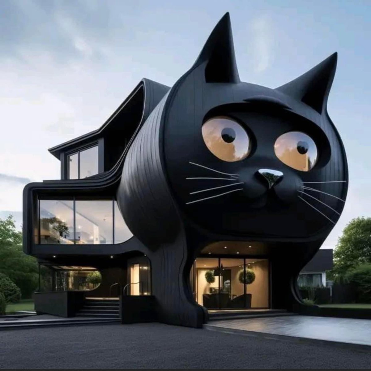ApacheQQ's tweet photo. Talounelma. Voisin viettää tuolla kissanpäiviä..#talot #rakennukset #kissat #house #building #CatsOfTwitter #erikoinen #odd https://t.co/lz86Wrmuz1