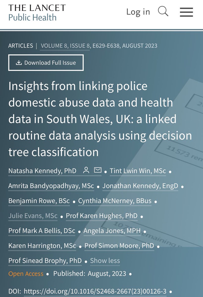 Faye Gracey (@fayegracey1) on Twitter photo Powerful eg. #datalinking #research- led by @NCPHWR_Wales - the-lancet.com/pdfs/journals/… Results suggest vulnerable detectable in multiple datasets before/after police involved. Highlights value of <a href="/SAILDatabank/">SAILDatabank</a> & support by @ADRUK+. Plus importance of Gov VAWDASV strategy & plans Powerful eg. #datalinking #research- led by @NCPHWR_Wales - the-lancet.com/pdfs/journals/… Results suggest vulnerable detectable in multiple datasets before/after police involved. Highlights value of <a href="/SAILDatabank/">SAILDatabank</a> & support by @ADRUK+. Plus importance of Gov VAWDASV strategy & plans
