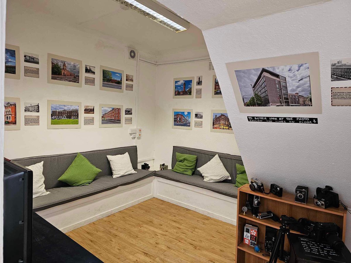 A brilliant exhibition showcasing Leicesters amazing architecture and heritage by Fotografo Roberta Chioccia now exhibiting  <a href="/DocMediaCentre/">Documentary Media Centre</a> today till 8pm and tomorrow 11am - 4pm #Research  #HeritageActionZone <a href="/leicestersroots/">Sophie Noon</a> <a href="/HistoricEngland/">Historic England</a>