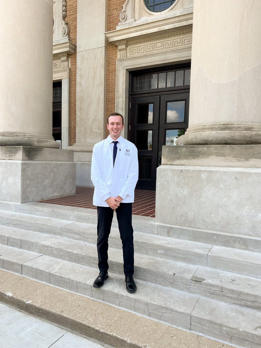 RuddFoundation's tweet photo. We want to send our a special shoutout to our recent Rudd Scholar grad Storm, on his white coat ceremony this past week. 

We are excited to see him start his med school journey and know he will continue to use that #grit and #determination to be successful. https://t.co/3mzqgT49RP